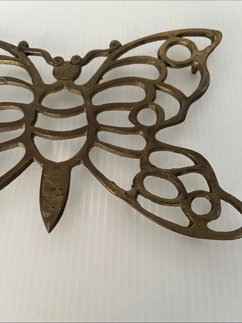 Vintage Brass Butterfly Trivet/ Wall Decor